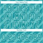 Personalized Aqua Teal White 3D Baseball Jersey - Custom Team Apparel, Unique Sports Wear Personalized Aqua Teal-White 3D
