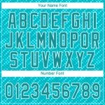 Custom Aqua Teal White 3D Pattern Baseball Jersey - Authentic Design Personalized Aqua Teal-White 3D Pattern Design Authentic