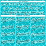 Custom Aqua Teal White 3D Pattern Baseball Jersey - Authentic Design Personalized Aqua Teal-White 3D Pattern Design Authentic