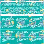 Custom Name Number Hawaii Style Pineapple Performance T-Shirt 3D Aqua White Design Personalized Aqua White 3D Pattern Design