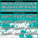 Customizable Abstract Splash Grunge Art Baseball Jersey with Personalized Name and Number in Aqua Black 3D Pattern Design