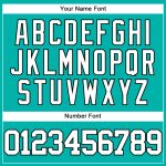 Customizable Aqua White-Black Authentic Baseball Jersey for Personalized Style and Comfort Personalized Aqua White-Black