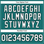 Custom Name and Number Personalized Aqua White-Black Sleeveless Baseball Jersey Authentic Personalized Aqua White-Black Authentic