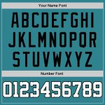 Custom Name Number Baseball Jersey Shirt - Personalized Aqua White-Black Authentic Throwback Rib-Knit Style Personalized