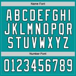 Custom Name and Number Aqua Black Hockey Jersey - Personalized Team Apparel Personalized Aqua White-Black Hockey Jersey Team