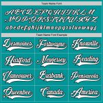 Custom Name and Number Aqua Black Hockey Jersey - Personalized Team Apparel Personalized Aqua White-Black Hockey Jersey Team