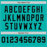 Custom Name Number Aqua White Black Pinstripe Fashion Baseball Jersey Authentic Personalized Aqua White-Black Pinstripe Authentic