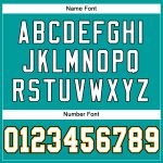Custom Name and Number Aqua White-Gold Mesh Football Jersey - Personalized Authentic Team Jersey Personalized Aqua White-Gold