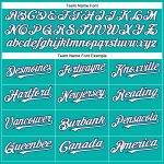 Personalized Aqua White Navy Baseball Jersey for Men and Women Personalized Aqua White-Navy Baseball Jersey 2