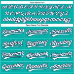 Custom Aqua White-Navy Baseball Jersey for Personalized Fan Gear Personalized Aqua White-Navy Baseball Jersey