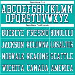 Custom Name Number Authentic Football Jersey - Personalized Aqua White Navy Mesh Personalized Aqua White-Navy Mesh Authentic