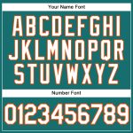 Custom Personalized Aqua White-Orange Baseball Jersey with Team Name and Number - Authentic Sleeveless Design Personalized