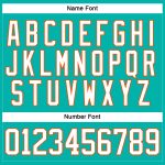 Personalized Aqua White Orange Hockey Jersey with Lace Neck Design Personalized Aqua White-Orange Hockey Lace Neck Jersey