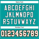 Personalized Aqua White Orange Authentic Football Jersey Mesh Design Personalized Aqua White-Orange Mesh Authentic Football