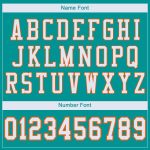 Personalized Aqua White Orange Football Jersey - Custom Mesh Jersey for Kids 2 Personalized Aqua White-Orange Mesh Football