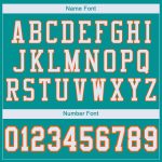 Personalized Aqua White Orange Football Jersey Mesh for Team Spirit and Customization Personalized Aqua White-Orange Mesh