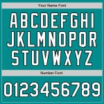 Custom Name and Number Authentic Fashion Baseball Jersey - Personalized Aqua White Pink-Black Design Personalized Aqua White