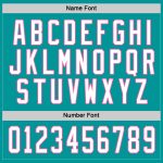 Personalized Hockey Jersey in Aqua and White-Pink for Custom Team Gear Personalized Aqua White-Pink Hockey Jersey