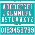 Personalized Football Jersey Aqua White Pink Mesh for Youth - Customizable Sports Apparel 2 Personalized Aqua White-Pink