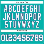 Personalized Authentic Baseball Jersey in Aqua White and Purple Colors Personalized Aqua White-Purple Authentic Baseball