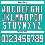 Custom Name and Number Hockey Jersey - Personalized Aqua White-Red Lace Neck Team Jersey Personalized Aqua White-Red Hockey