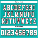 Personalized Authentic Football Jersey in Aqua White-Red Mesh Personalized Aqua White-Red Mesh Authentic Football Jersey