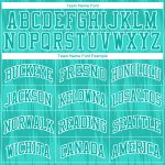 Personalized Aqua White Basketball Jersey Suit Round Neck Sublimation 2 Personalized Aqua White Round Neck Sublimation Basketball