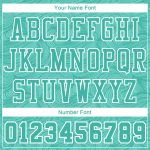 Custom Name Number Basketball Jersey - Personalized Aqua White Round Neck Sublimation Suit Personalized Aqua White Round