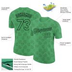 Aurora Green Black 3D Dollar Banknote T-Shirt for Money Theme Performance - Personalized Design Personalized Aurora Green