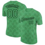 Aurora Green Black 3D Dollar Banknote T-Shirt for Money Theme Performance - Personalized Design Personalized Aurora Green