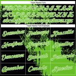Personalized 3D Abstract Brush Stroke T-Shirt with Custom Name and Number - Aurora Green Black-White Team Style Personalized