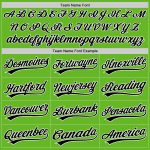 Custom Name and Number Baseball Jersey - Personalized Aurora Green Black-White Authentic Team Jersey Personalized Aurora