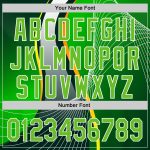Custom Name Number Authentic Baseball Jersey - Personalized Aurora Green White 3D Pattern Design Sport Jersey Personalized