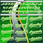Custom Name Number Authentic Baseball Jersey - Personalized Aurora Green White 3D Pattern Design Sport Jersey Personalized
