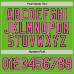 Personalized Green Pink-Navy Aurora Baseball Jersey for Custom Team Wear Personalized Aurora Green Pink-Navy Baseball Jersey