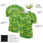 Personalized 3D Crocodile Performance T-Shirt in Aurora Green and White Personalized Aurora Green White 3D Crocodile Performance