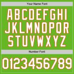 Personalized Aurora Green and White-Orange Baseball Jersey for Men and Women Personalized Aurora Green White-Orange Baseball