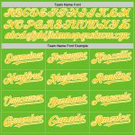 Custom Name and Number Baseball Jersey - Personalized Aurora Green Yellow-White Twinkle Star 3D Pattern Design Personalized