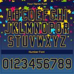 Autism Awareness 3D Puzzle Pieces Bomber Jacket Navy-Gold Full-Snap Varsity Letterman Personalized Autism Awareness Puzzle