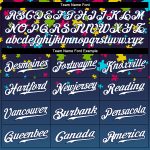 Custom Name and Number Autism Awareness Baseball Jersey Navy-White 3D Personalized Puzzle Pieces Design Personalized Autism