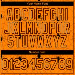 Custom Personalized Baseball Jersey - 3D Spider Web Design in Bay Orange & Black with Team Name & Number Personalized Bay