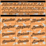 Custom Name and Number Tiger Performance T-Shirt - Personalized Bay Orange Black 3D Pattern Design Personalized Bay Orange