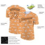 3D Tiger Performance T-Shirt - Personalized Bay Orange Black Design Personalized Bay Orange Black 3D Tiger Performance T-Shirt