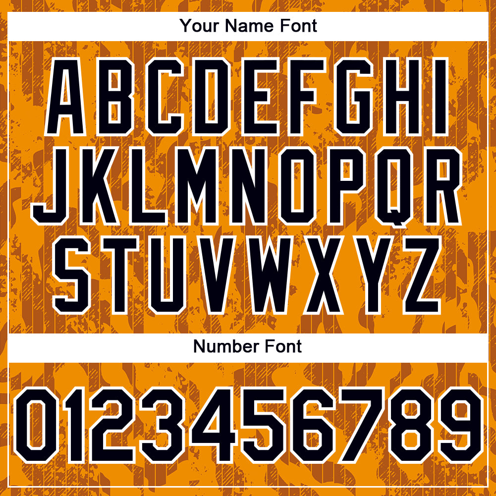 Personalized 3D Abstract Fluid Baseball Jersey - Bay Orange Black-White Design Personalized Bay Orange Black-White 3D Abstract - Image 5