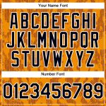 Custom Abstract Fluid 3D Pattern Baseball Jersey - Personalized Bay Orange Black-White Team Name & Number Personalized Bay