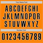 Personalized Authentic Baseball Jersey - Bay Orange Black White Design Personalized Bay Orange Black-White Authentic Baseball