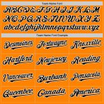 Custom Bay Orange Black and White Baseball Jersey for Personalized Style Personalized Bay Orange Black-White Line Baseball