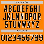 Custom Bay Orange Black and White Baseball Jersey for Personalized Style Personalized Bay Orange Black-White Line Baseball