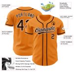 Custom Bay Orange Brown and White Baseball Jersey for Personalized Style Personalized Bay Orange Brown-White Baseball Jersey