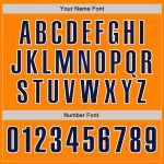 Personalized Bay Orange Navy White Baseball Jersey for Men - Custom Team Apparel Personalized Bay Orange Navy-White Baseball